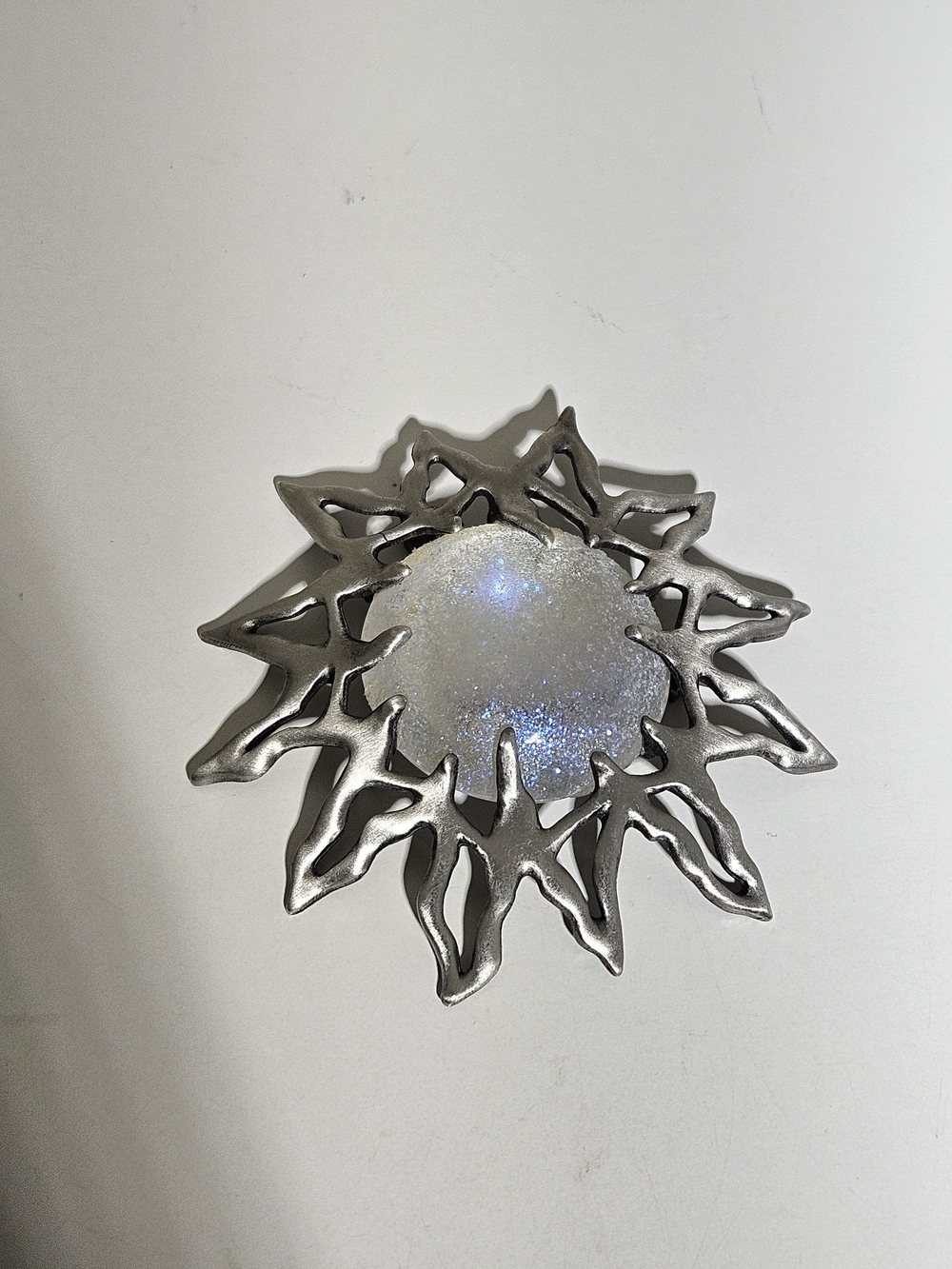 JJ JONETTE Sunburst Brooch Celestial Vintage Aurora Borealis